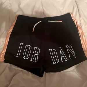 Jordan brand Girls XL black and pink athletic shorts